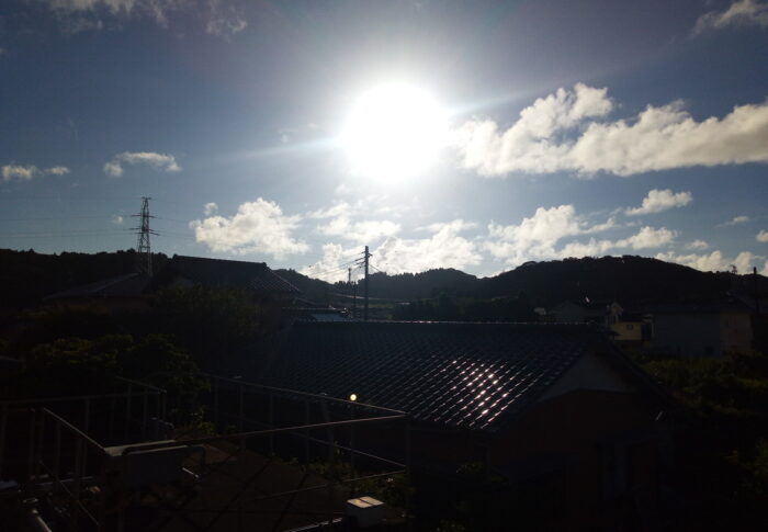 太陽が南への旅路に着き、もう一月。暑いけれど何処となく違ってきました。